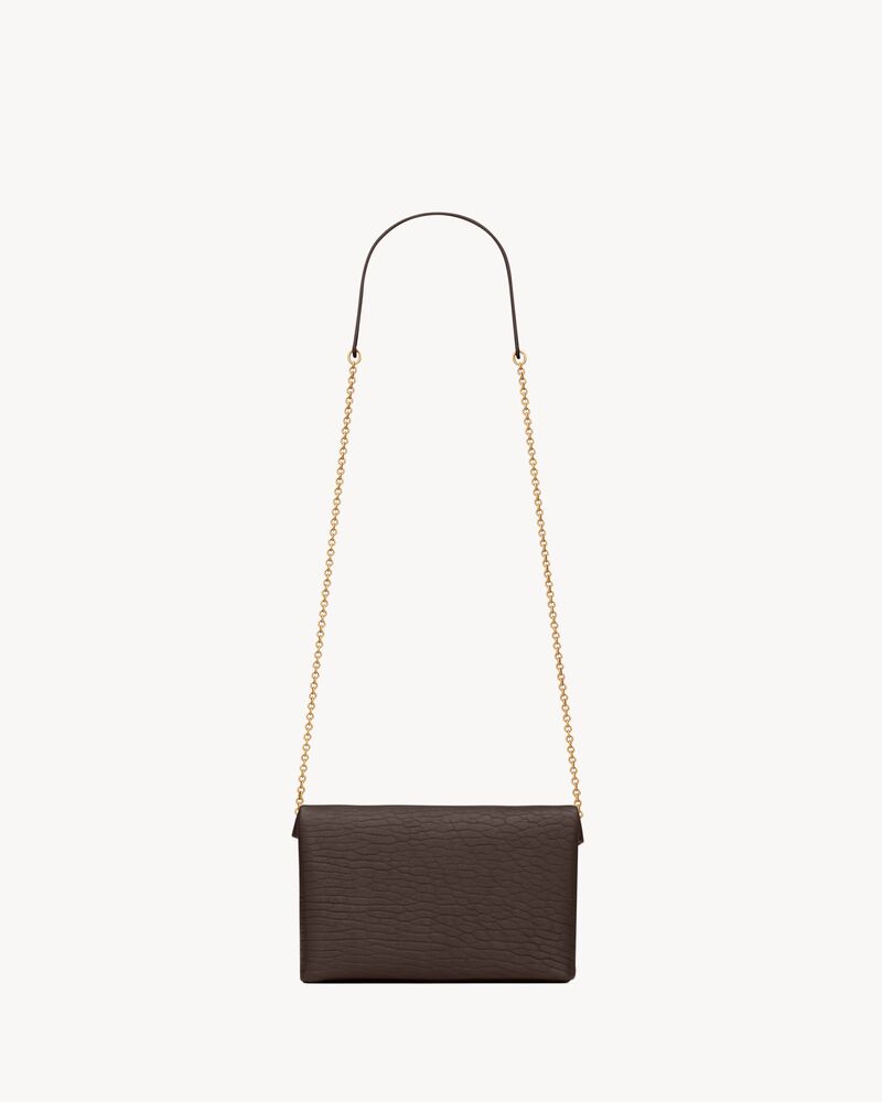 CASSANDRE small chain pouch in lambskin