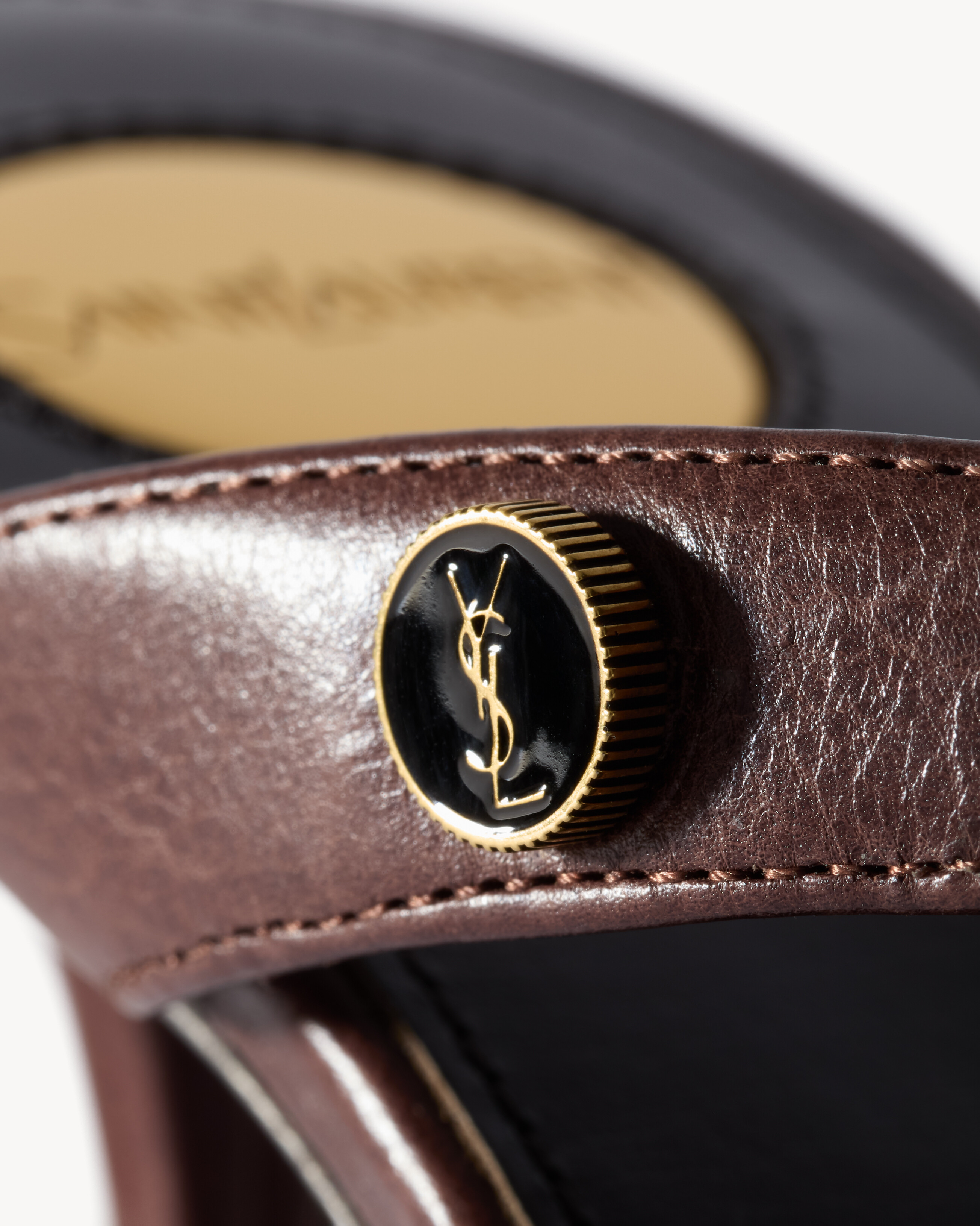 SUE mules in grained leather