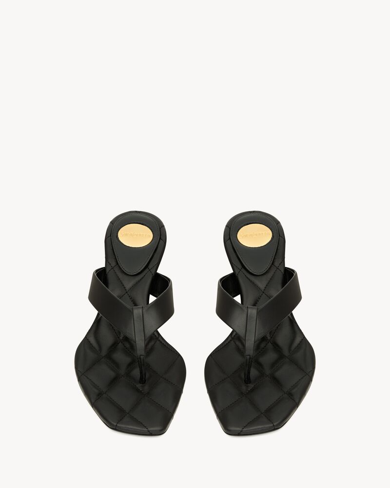 SIP sandals in smooth leather