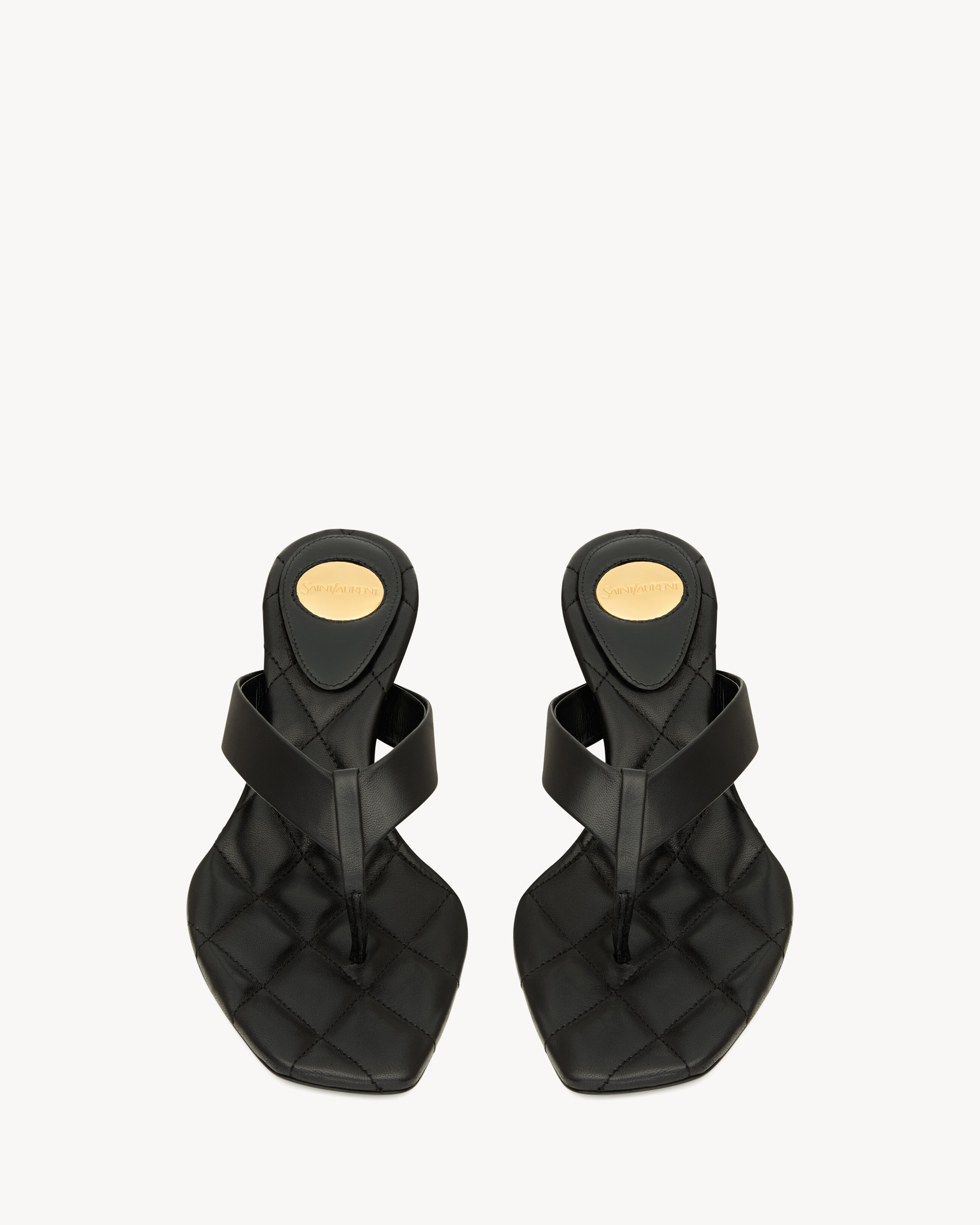 SIP sandales en cuir lisse