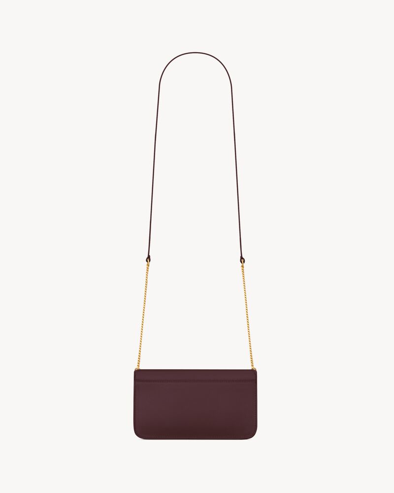 CASSANDRE phone holder in smooth leather