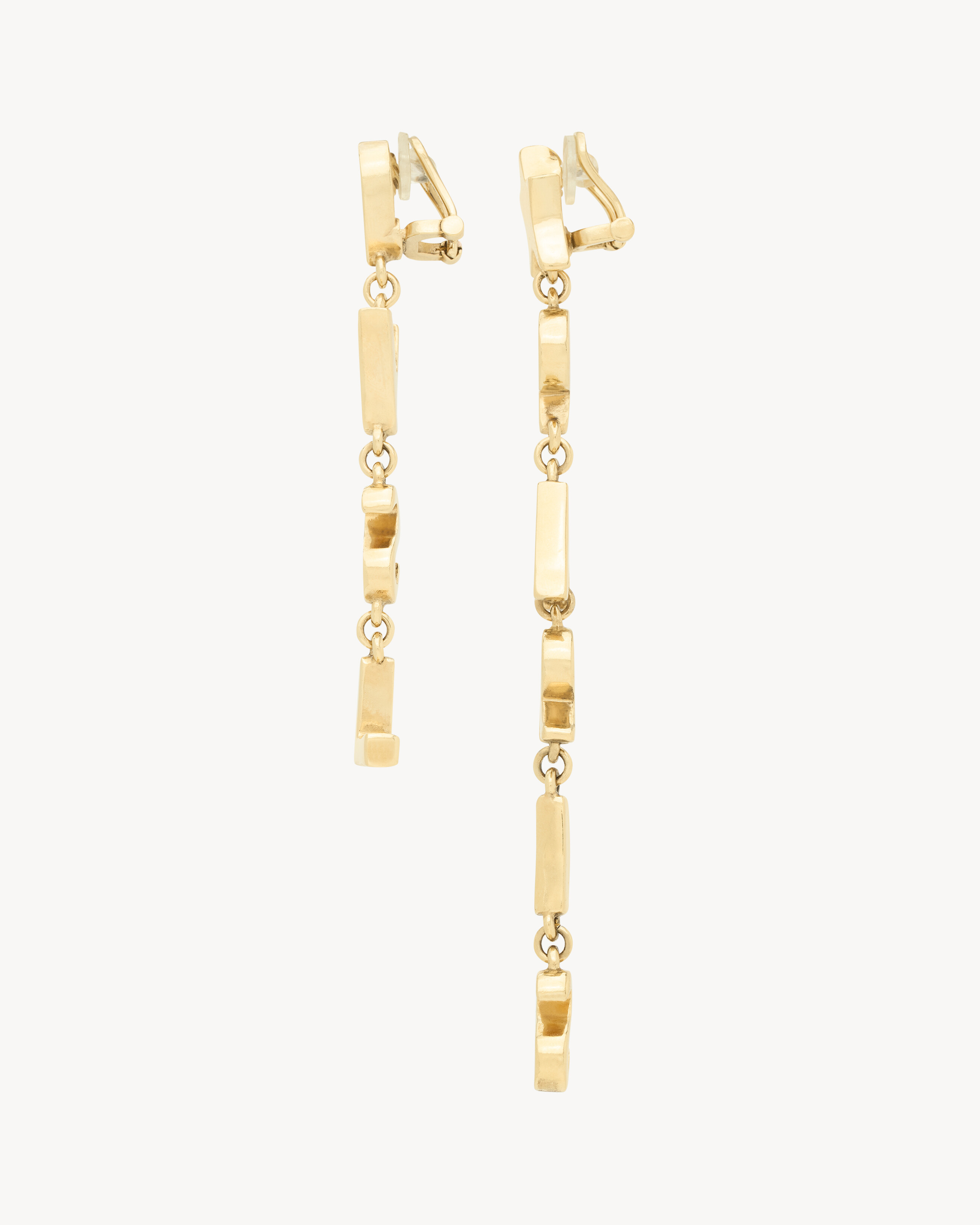 YSL PARIS drop earrings in metal