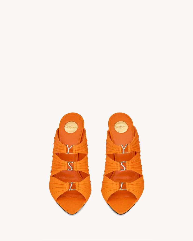 EMILIE mules en crêpe satin