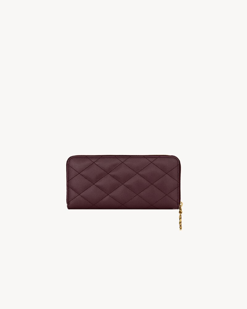CASSANDRE BIJOU zip wallet in GRAIN DE POUDRE leather