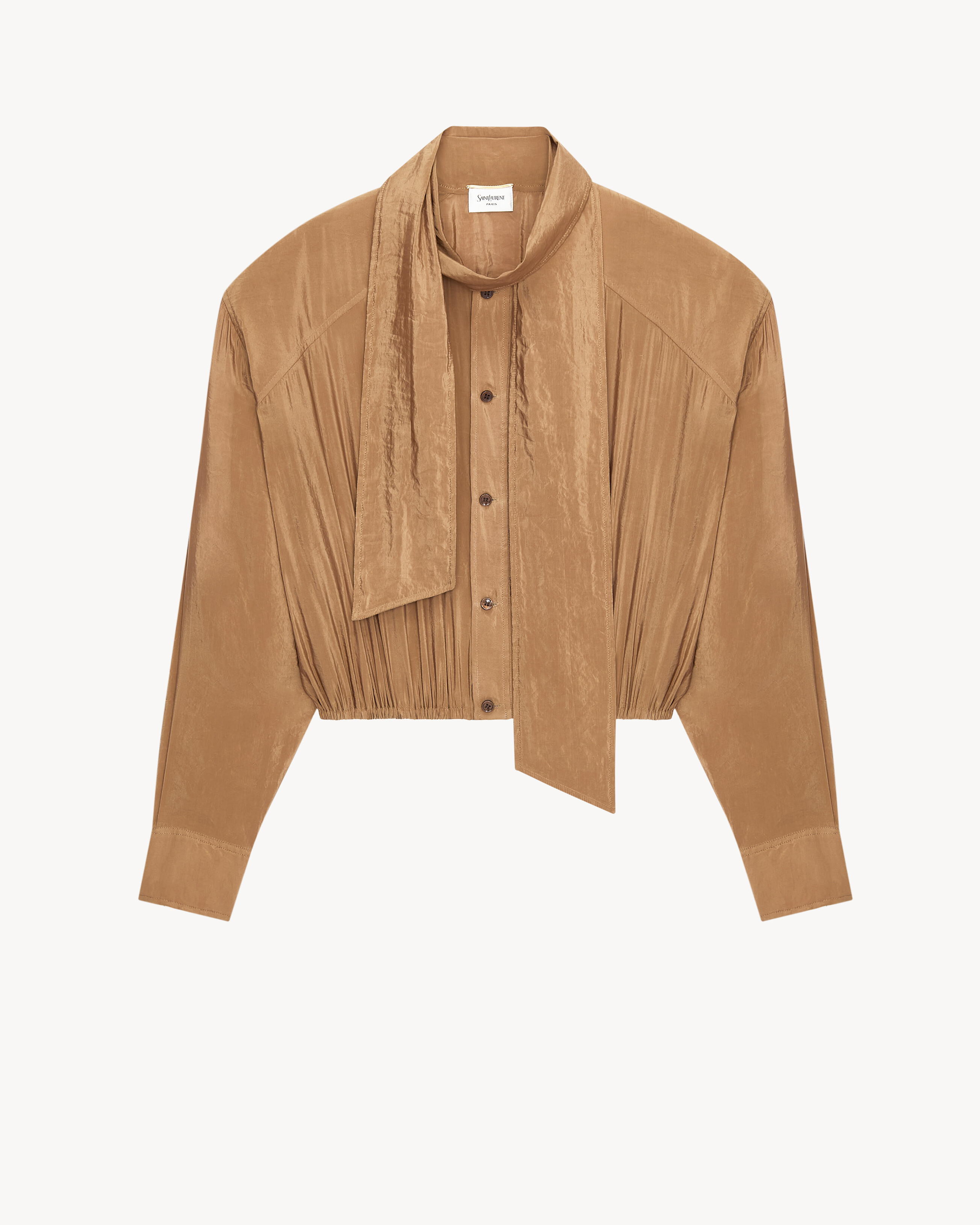 lavallière blouse in taffeta