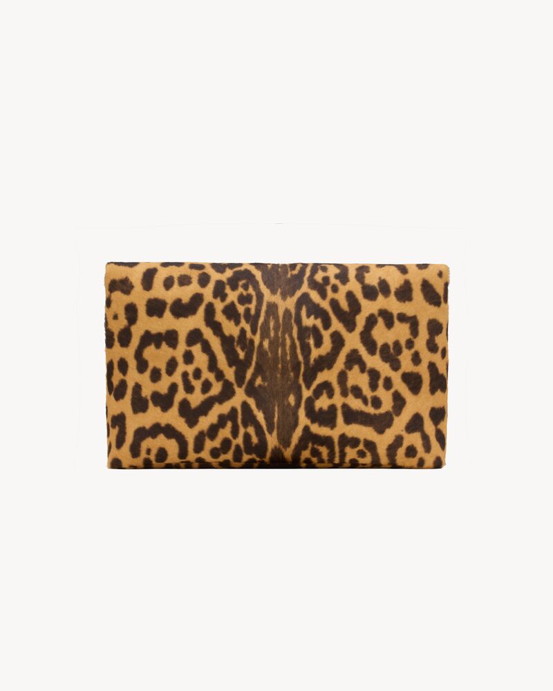 CASSANDRE large envelope pouch in pony hair leather