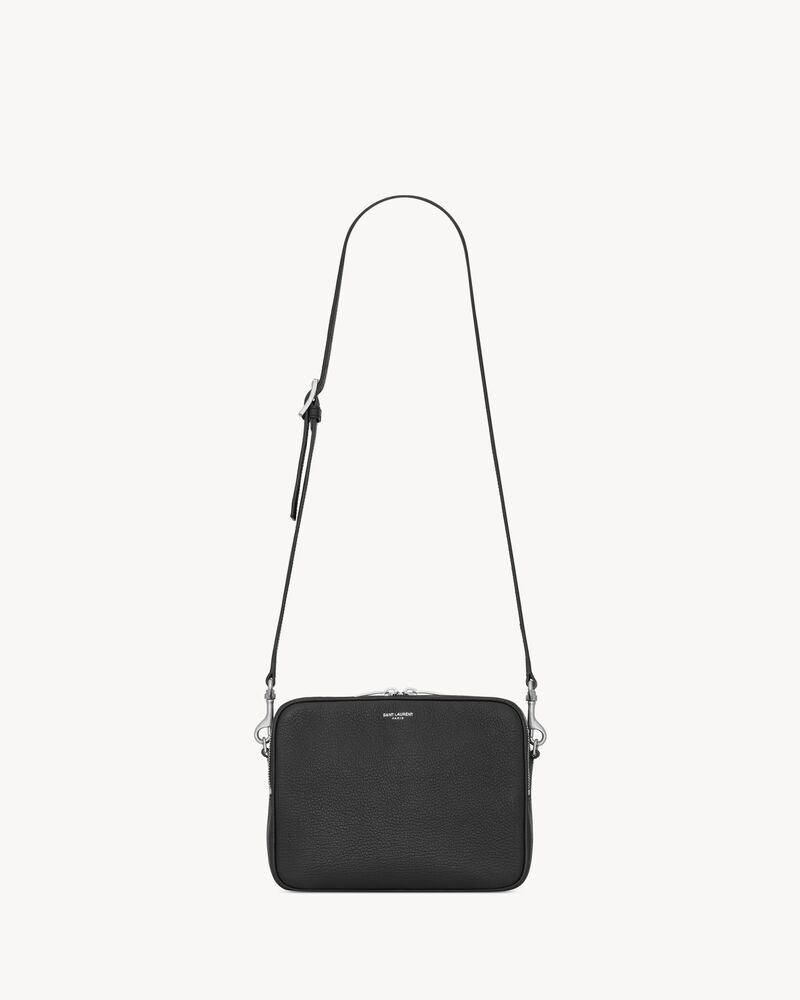 SAINT LAURENT small camera bag in grained leather