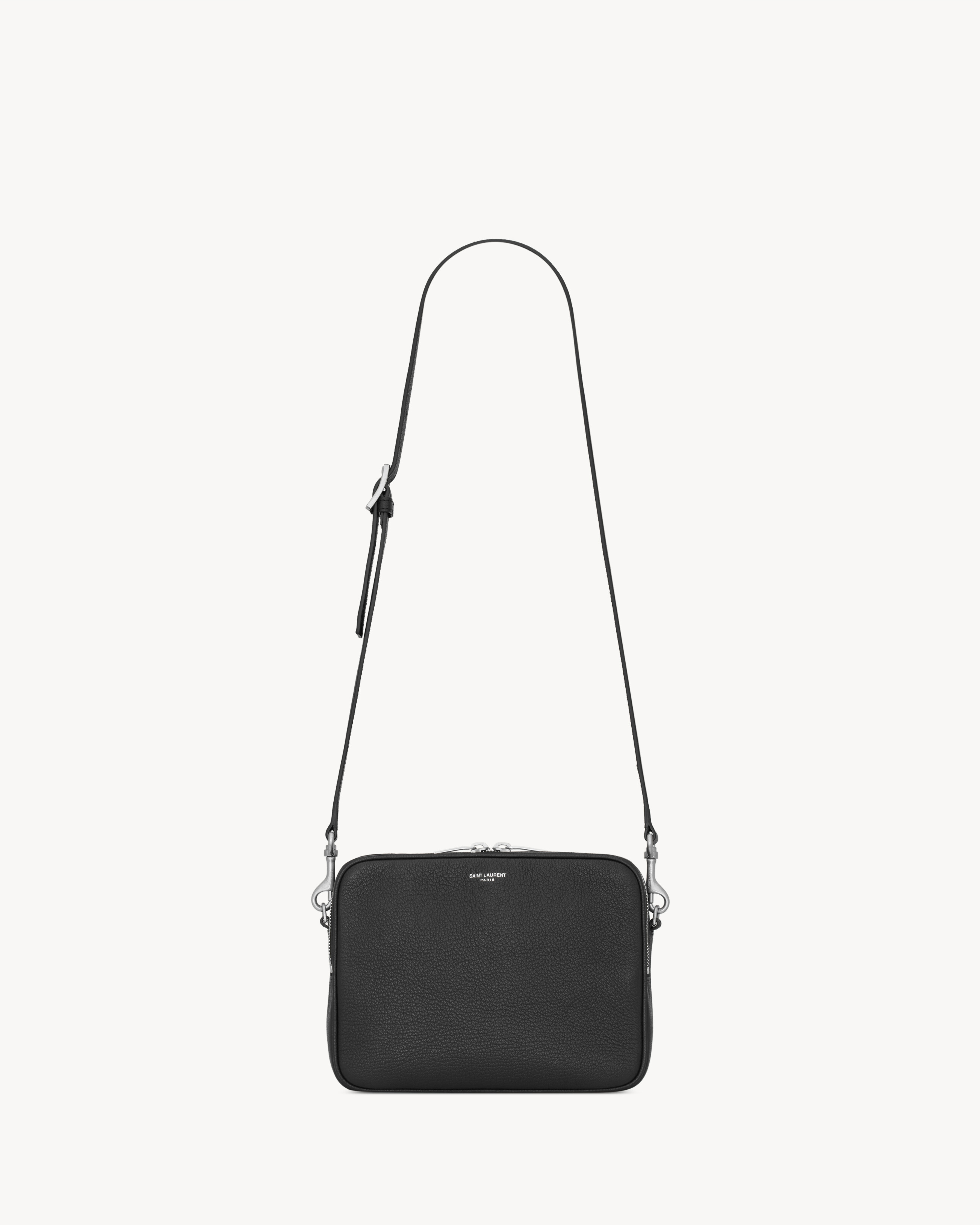 SAINT LAURENT small camera bag in grained leather