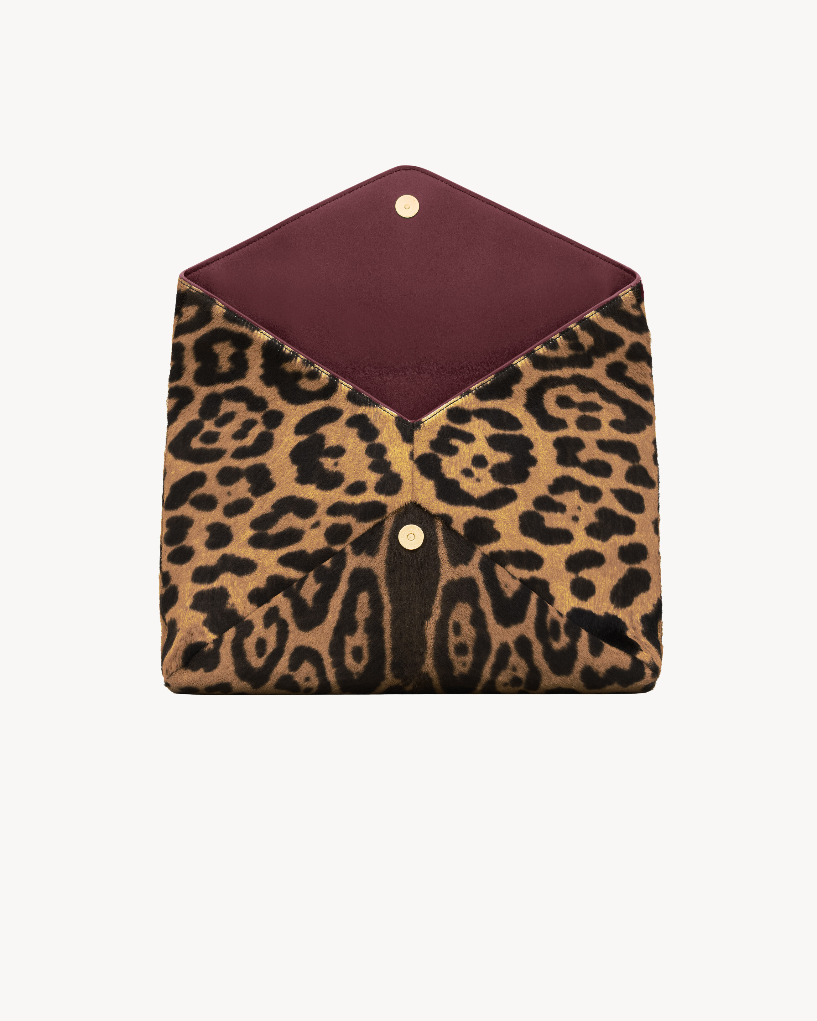 CASSANDRE large envelope pouch in pony hair leather