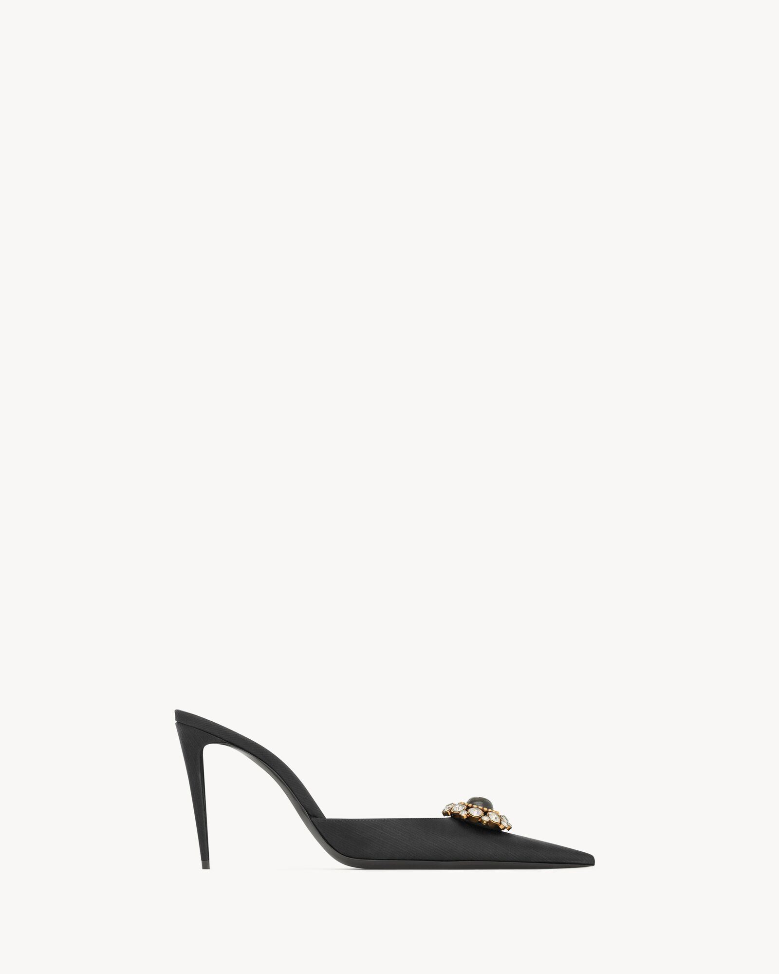 COSMO mules in satin and crystals — A001GVAAGXK1000