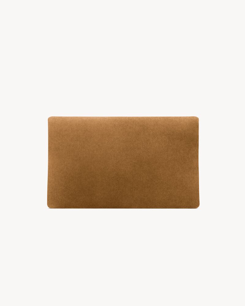 CASSANDRE Large Envelope-Pouch aus Veloursleder