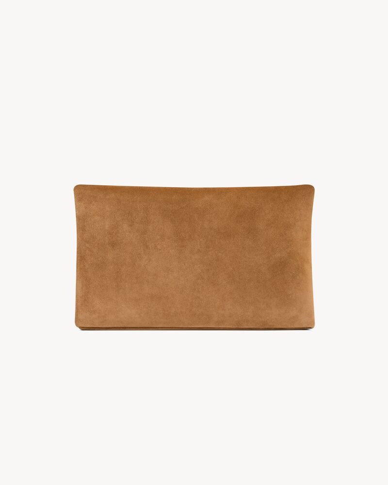 CASSANDRE large envelope pouch in suede