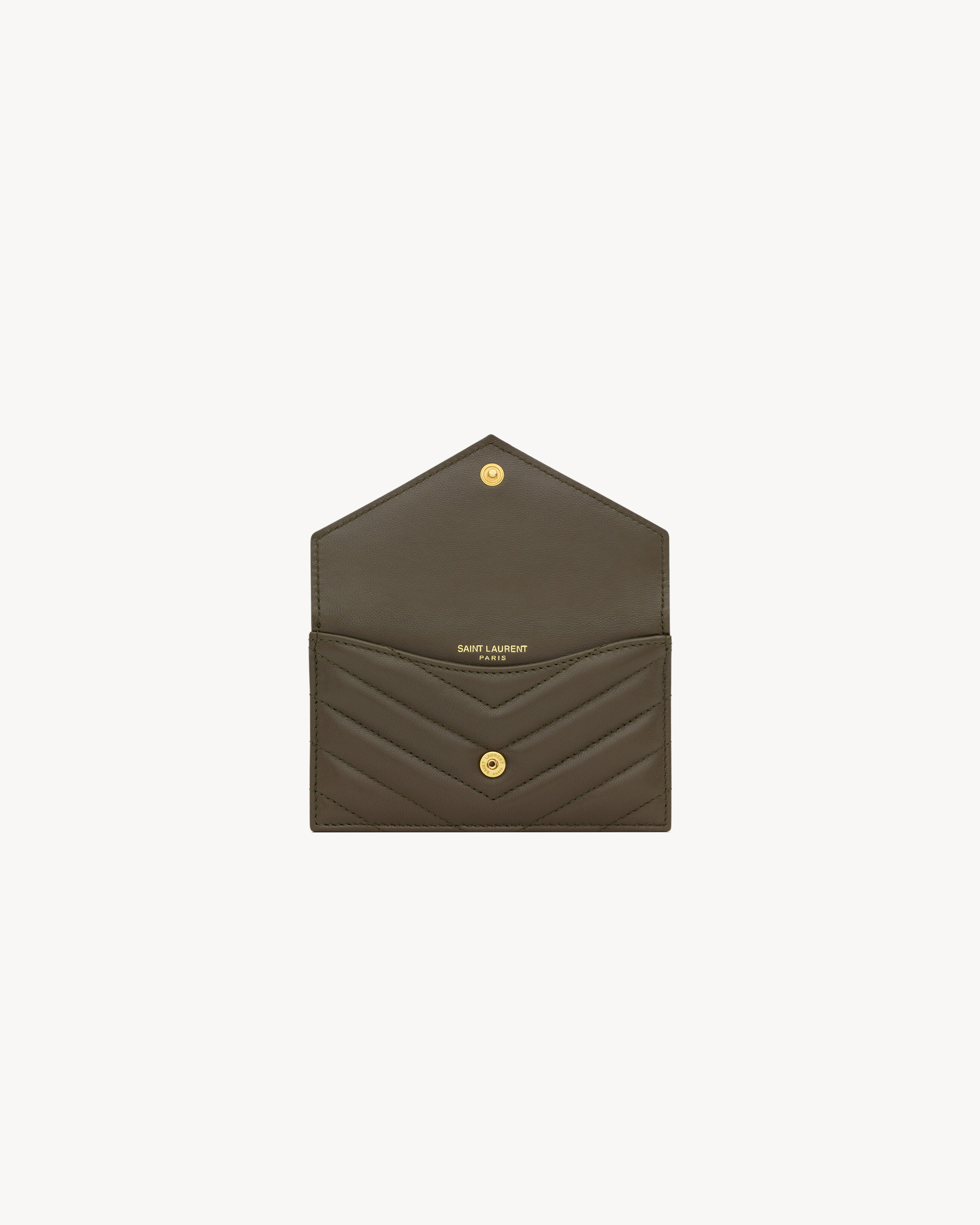 CASSANDRE MATELASSÉ FRAGMENTS FLAP CARD CASE IN LAMBSKIN