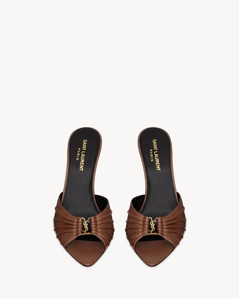 BABYLONE mules in smooth leather