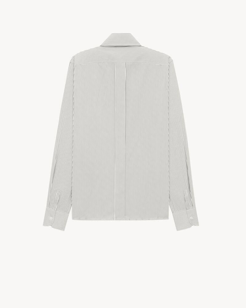 CASSANDRE shirt in tennis-stripe cotton poplin