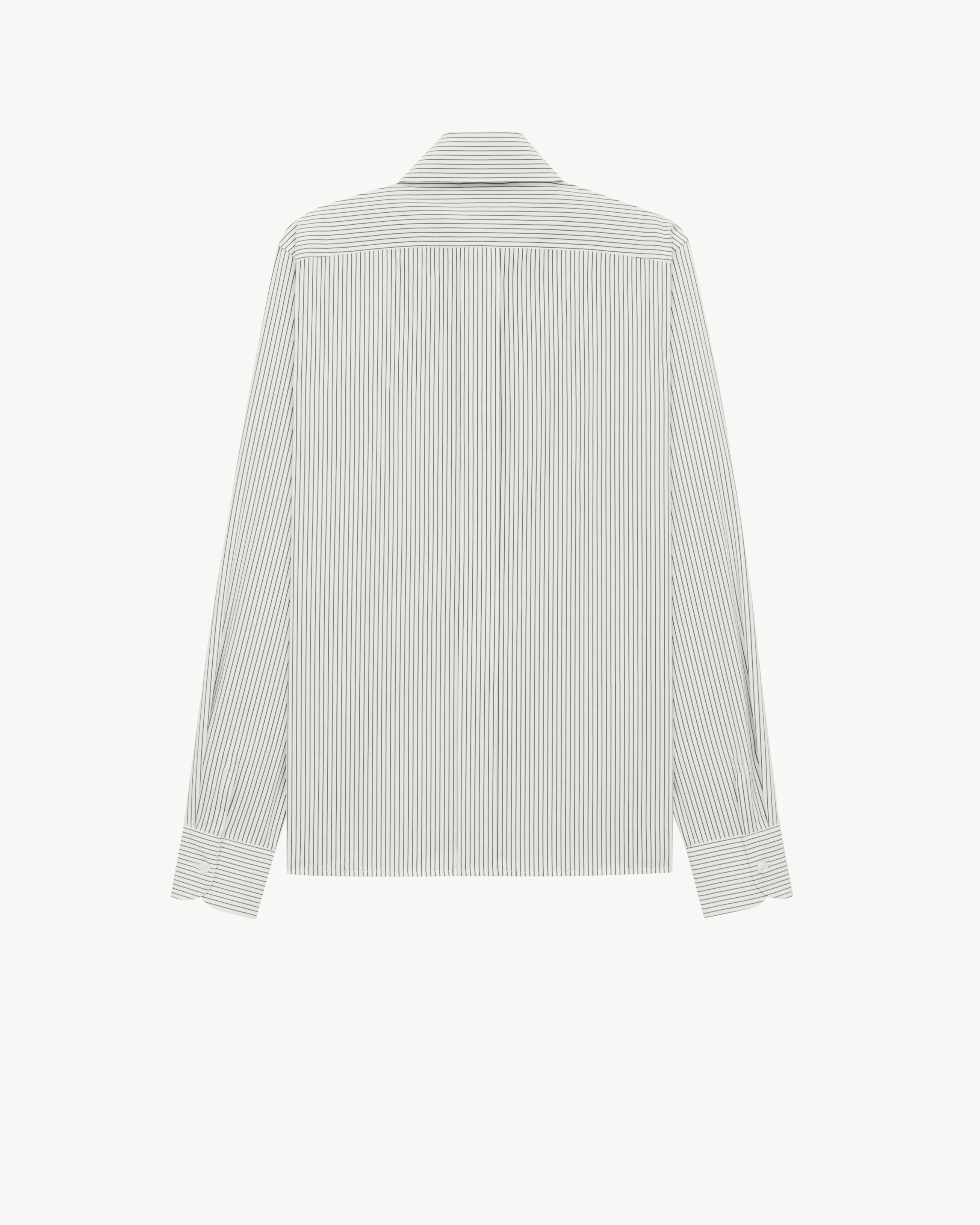 CASSANDRE shirt in tennis-stripe cotton poplin