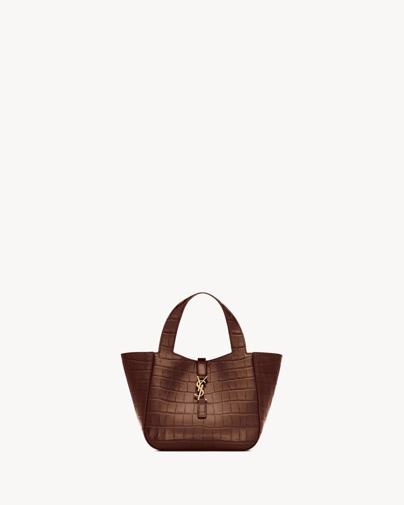 LE 5 À 7 BABY BEA鱷魚皮壓紋皮革手袋