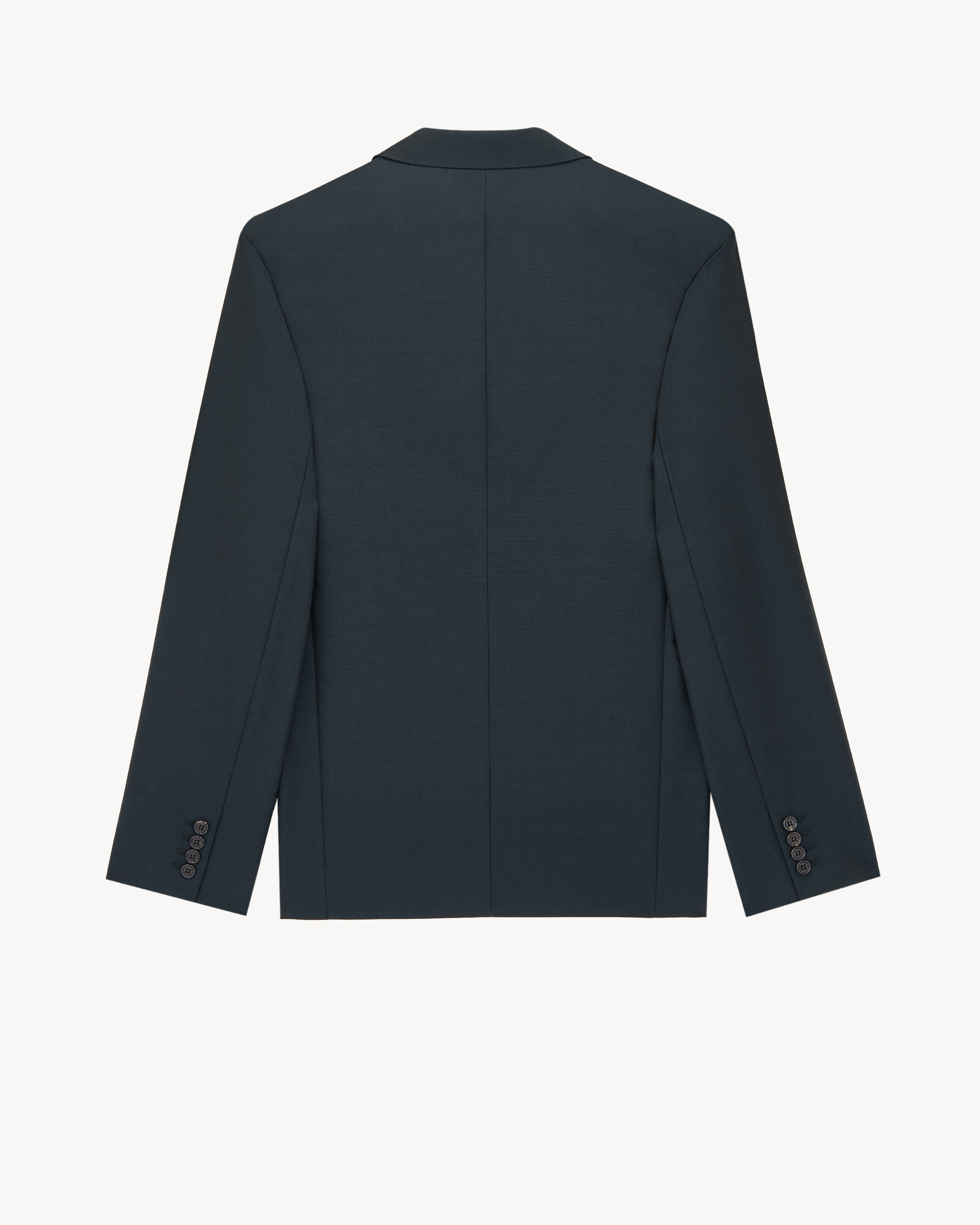 jacket in wool and mohair canvas