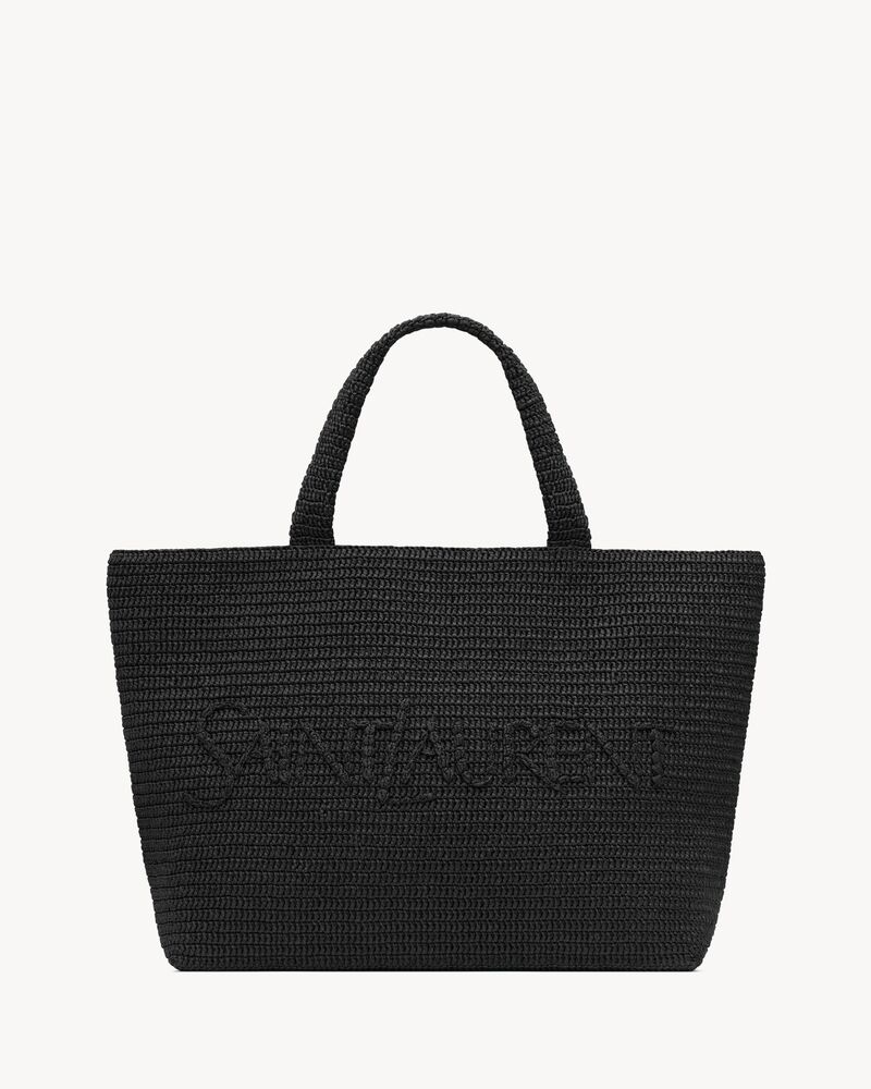 SAINT LAURENT TOTE IN RAFFIA