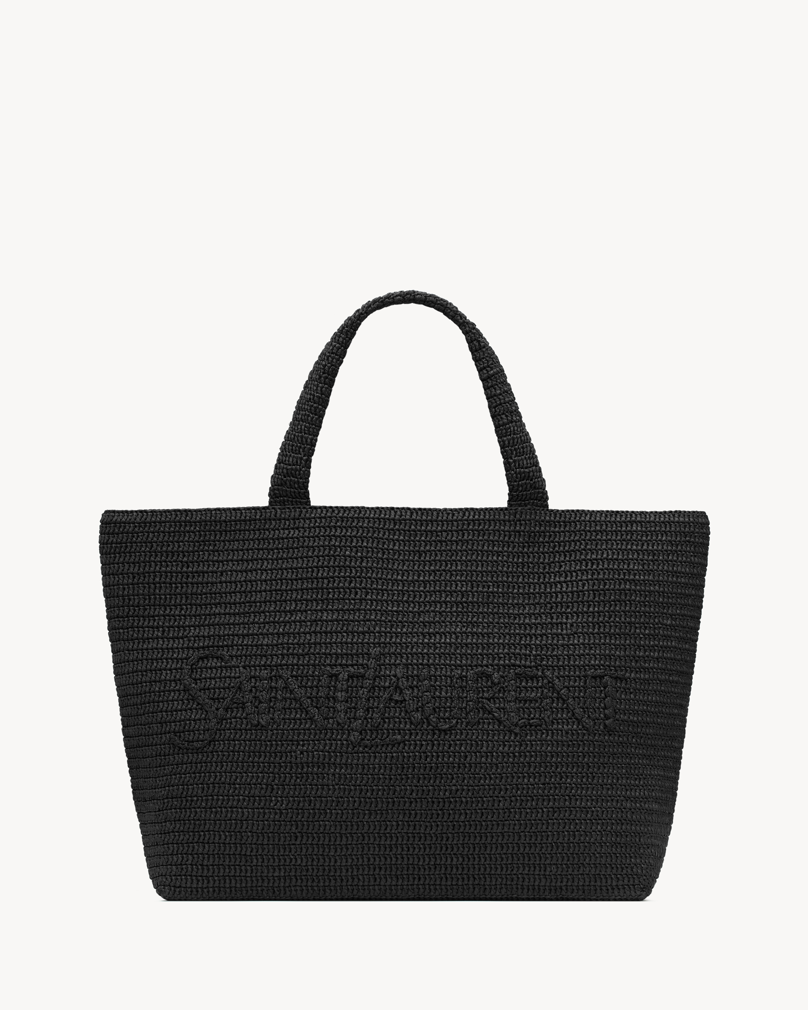 SAINT LAURENT TOTE IN RAFFIA