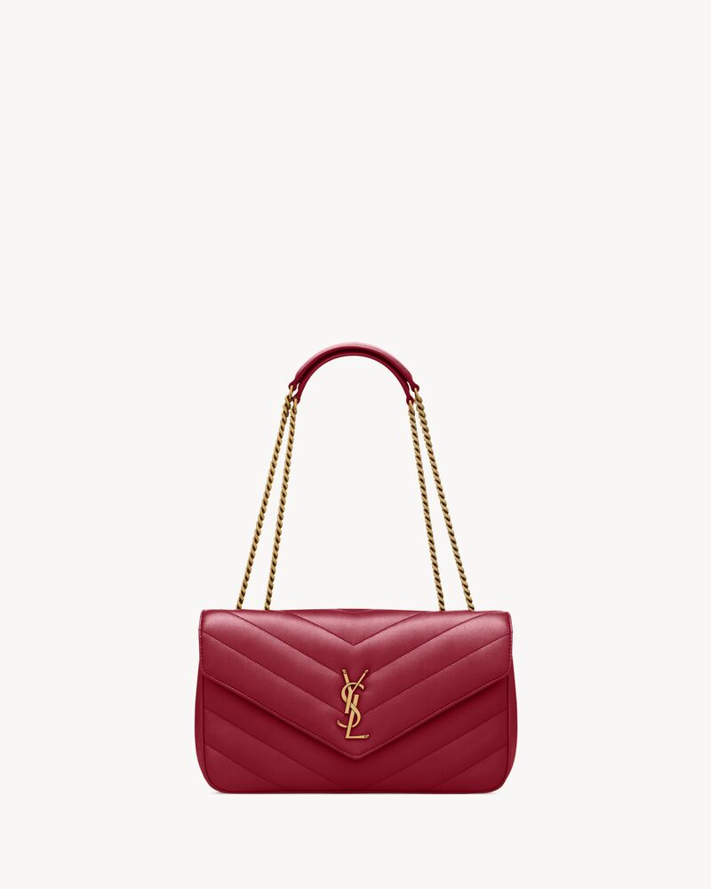 Borsa LOULOU media in pelle di vitello trapuntata