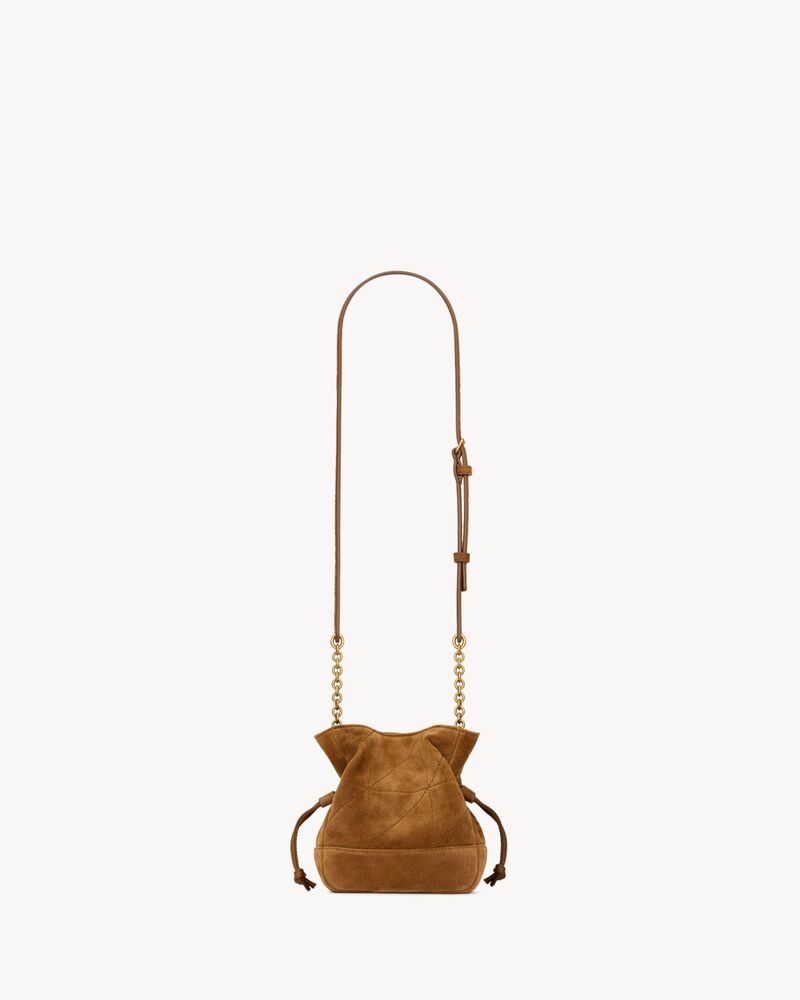 JAMIE mini shoulder pouch in suede