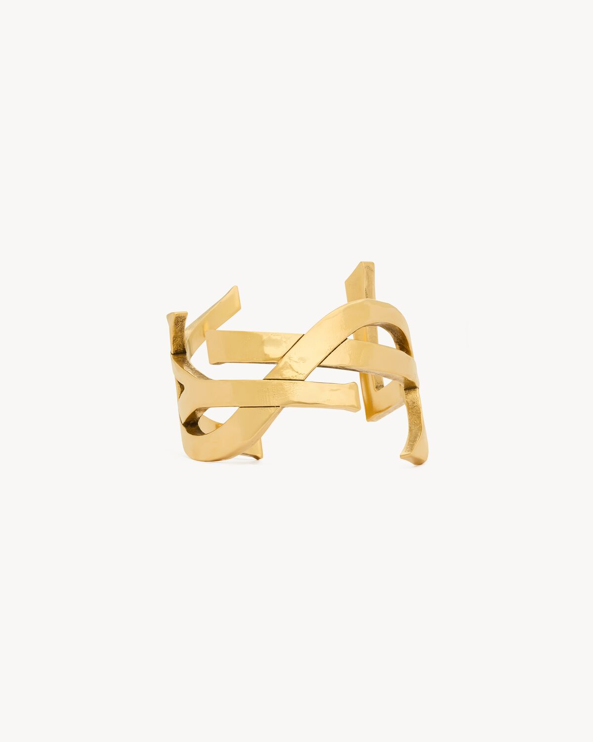 CASSANDRE CUFF IN METAL in Gold | Saint Laurent | YSL GR