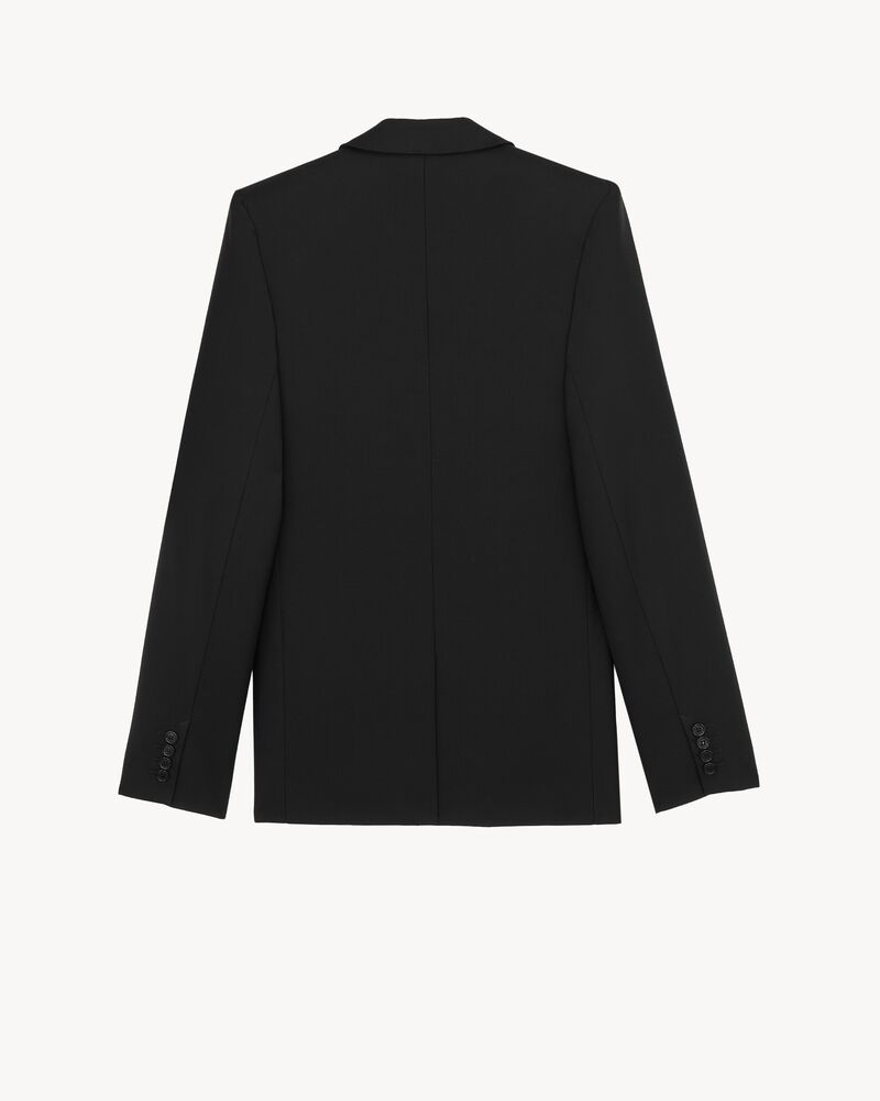 jacket in wool gabardine