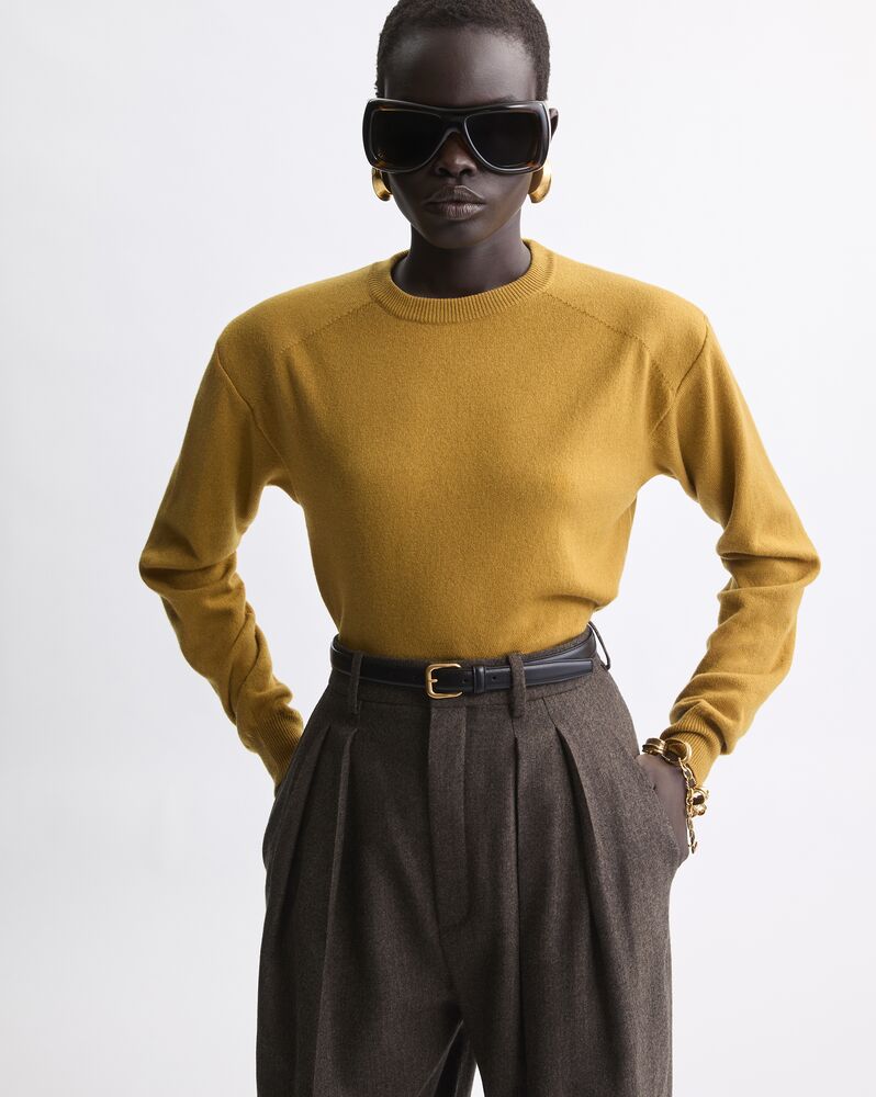 crewneck sweater in cashmere