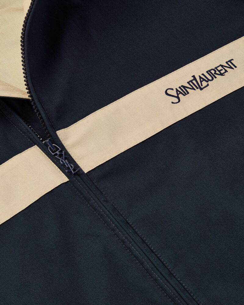 SAINT LAURENT jacket in brushed cotton canvas