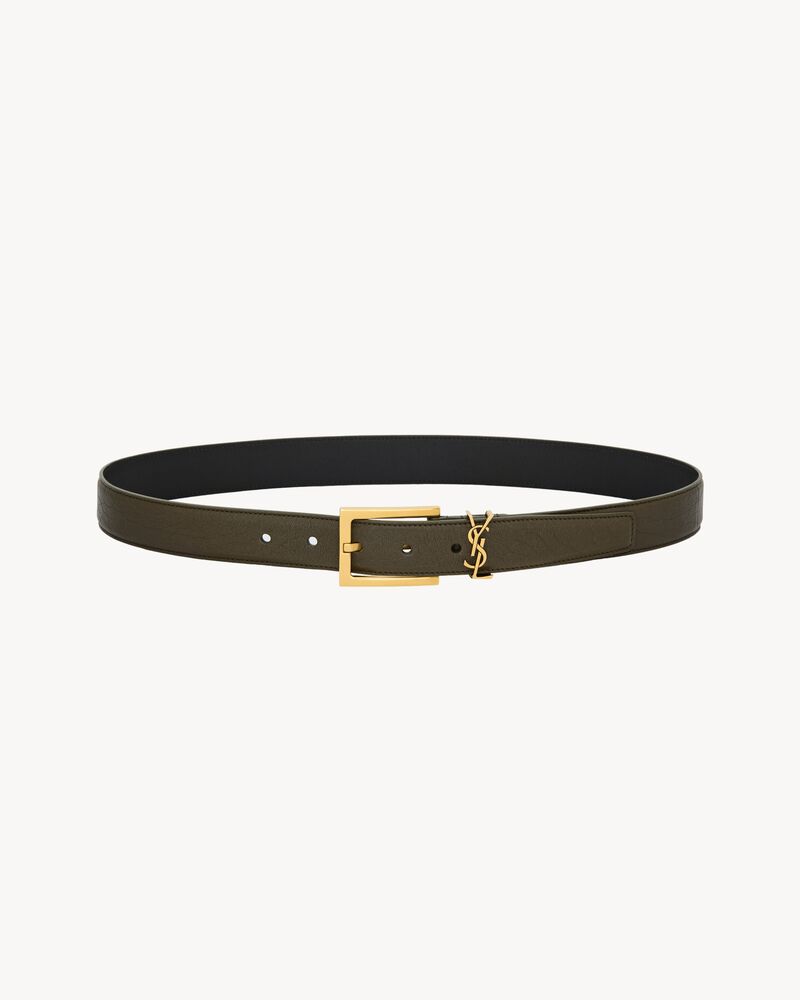 CASSANDRE belt in grained lambskin