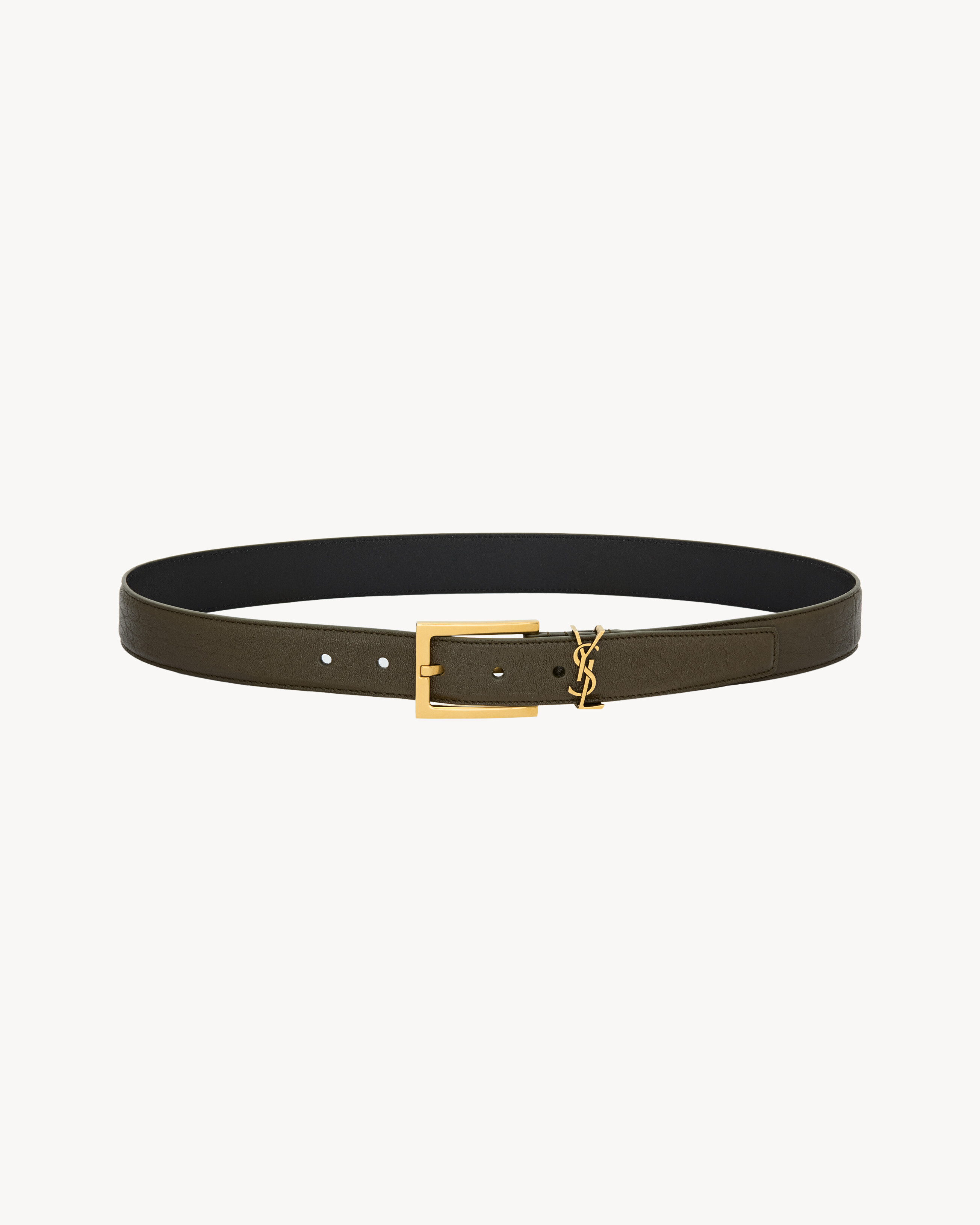 CASSANDRE belt in grained lambskin