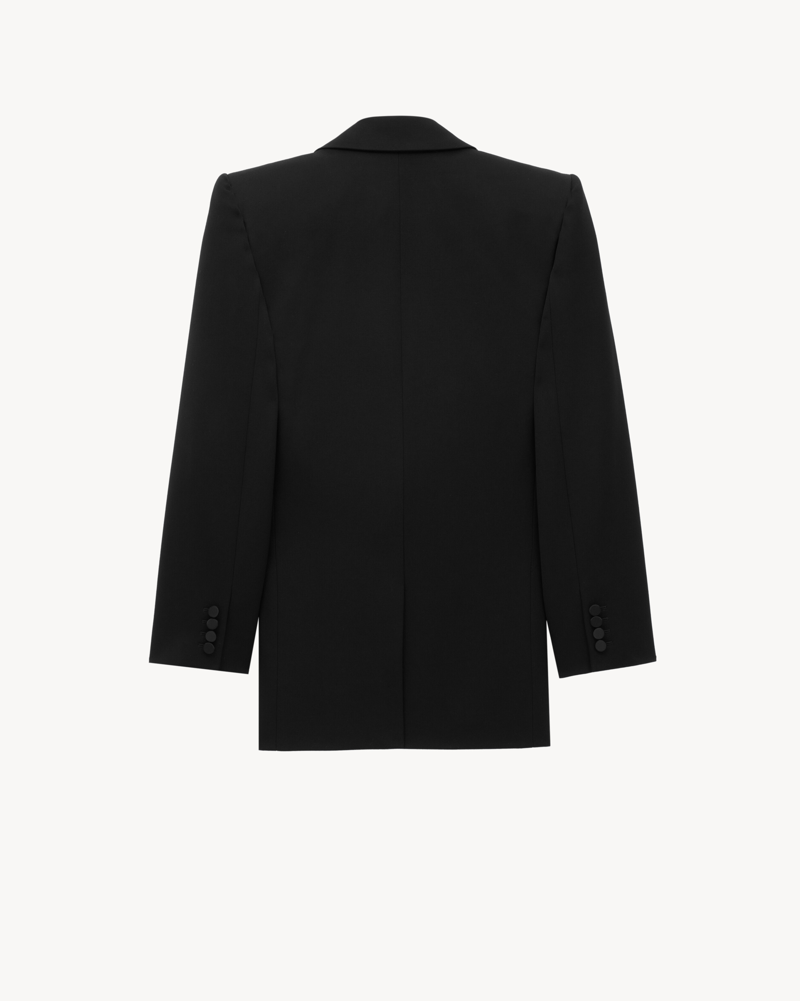 single-breasted tuxedo jacket in GRAIN DE POUDRE