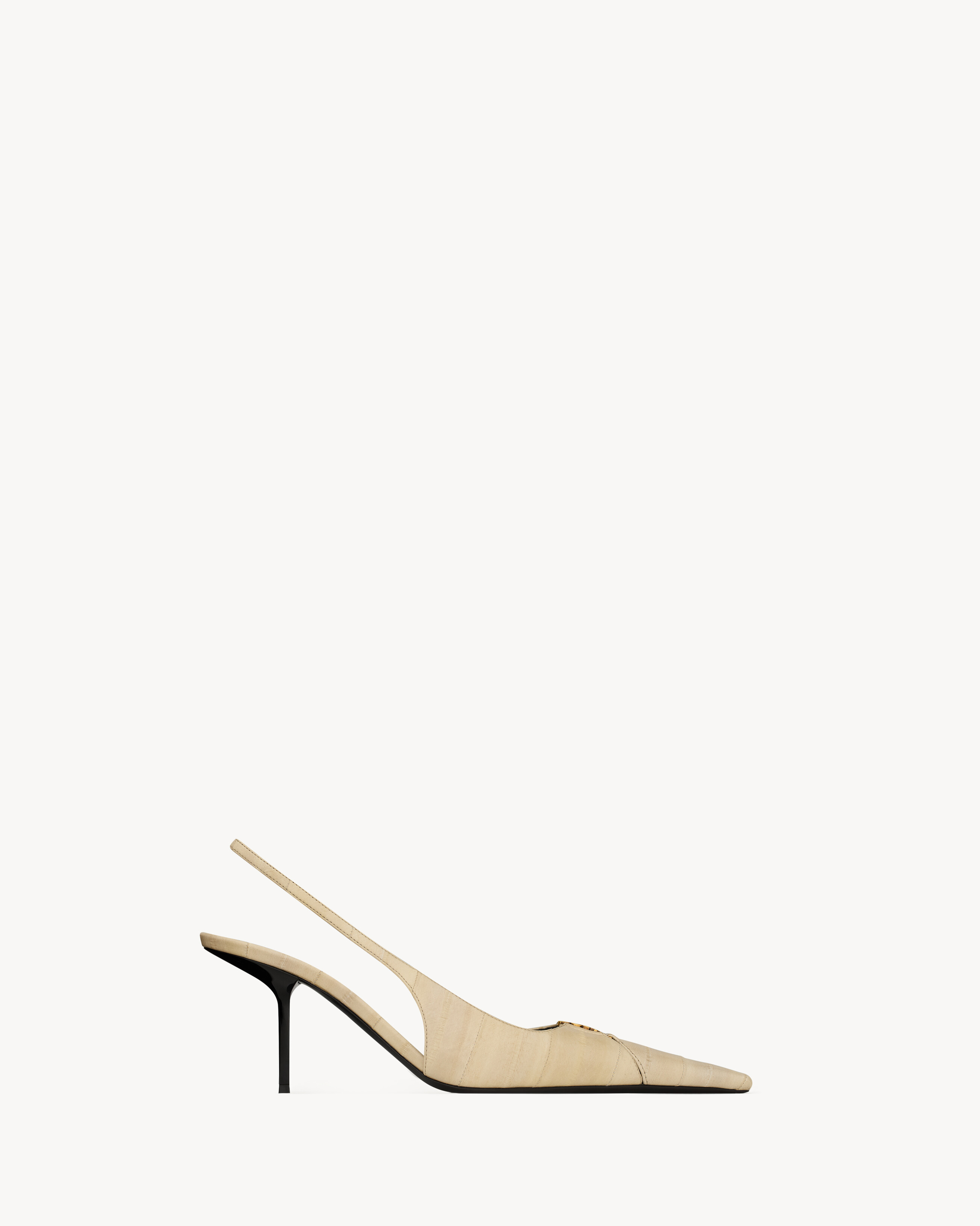 BABYLONE BRETEUIL slingback pumps in hagfish