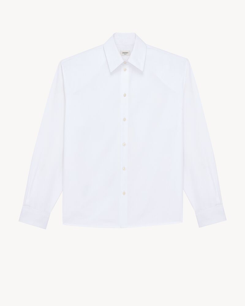 oversized shirt in cotton poplin