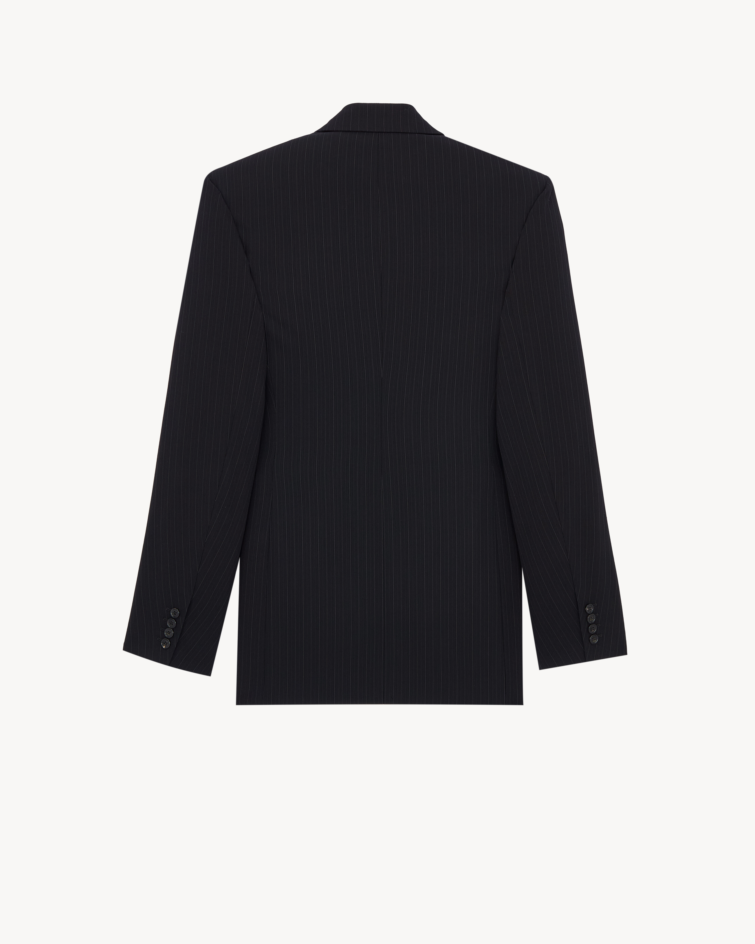 double-breasted jacket in grain de poudre