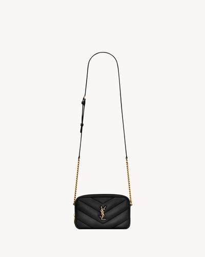 LOULOU mini camera bag in lambskin in Black | Saint Laurent | YSL