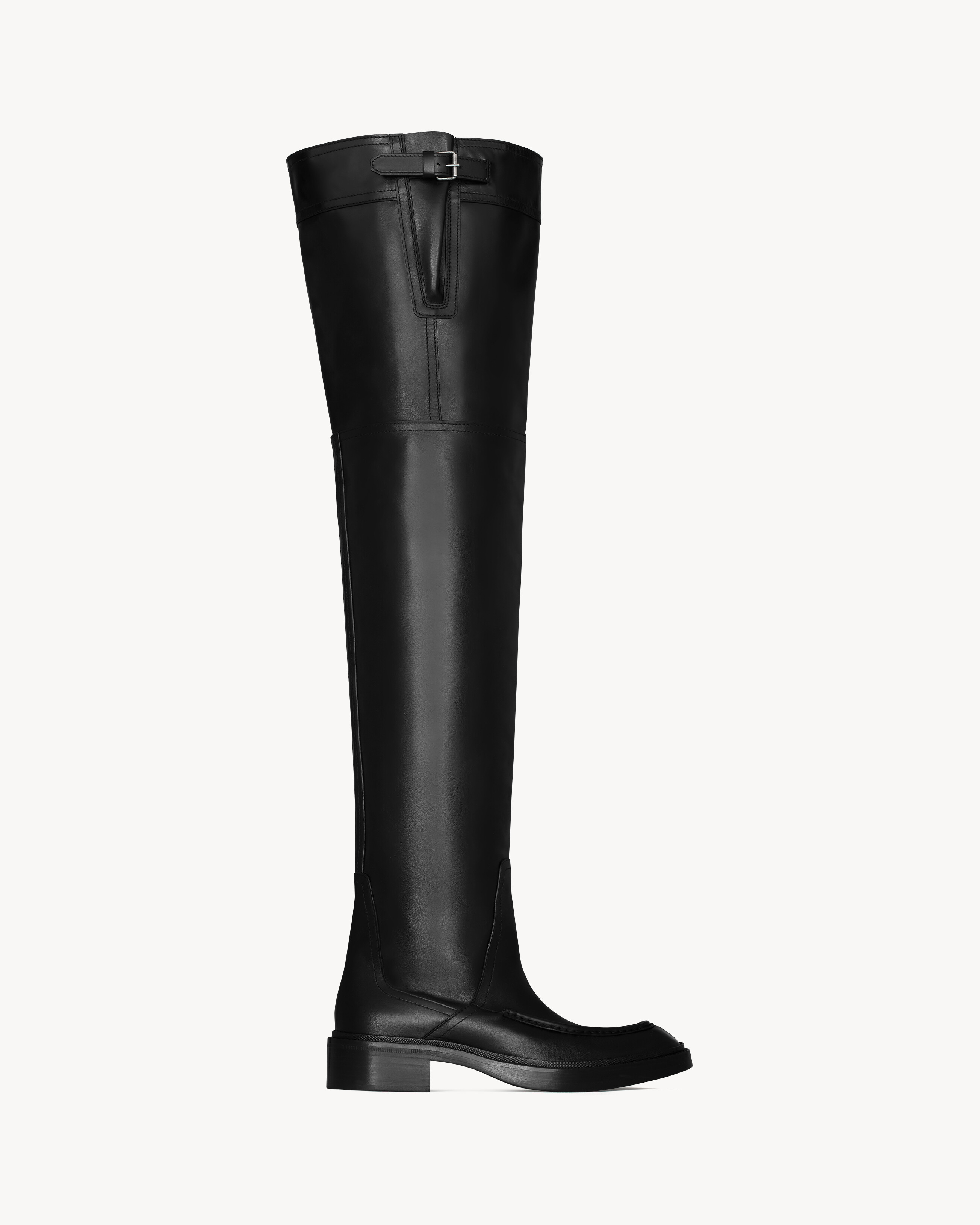 JOE over-the-knee boots in smooth leather