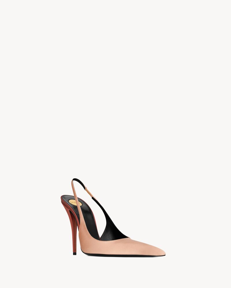 DEROCHE slingbacks en crêpe satin