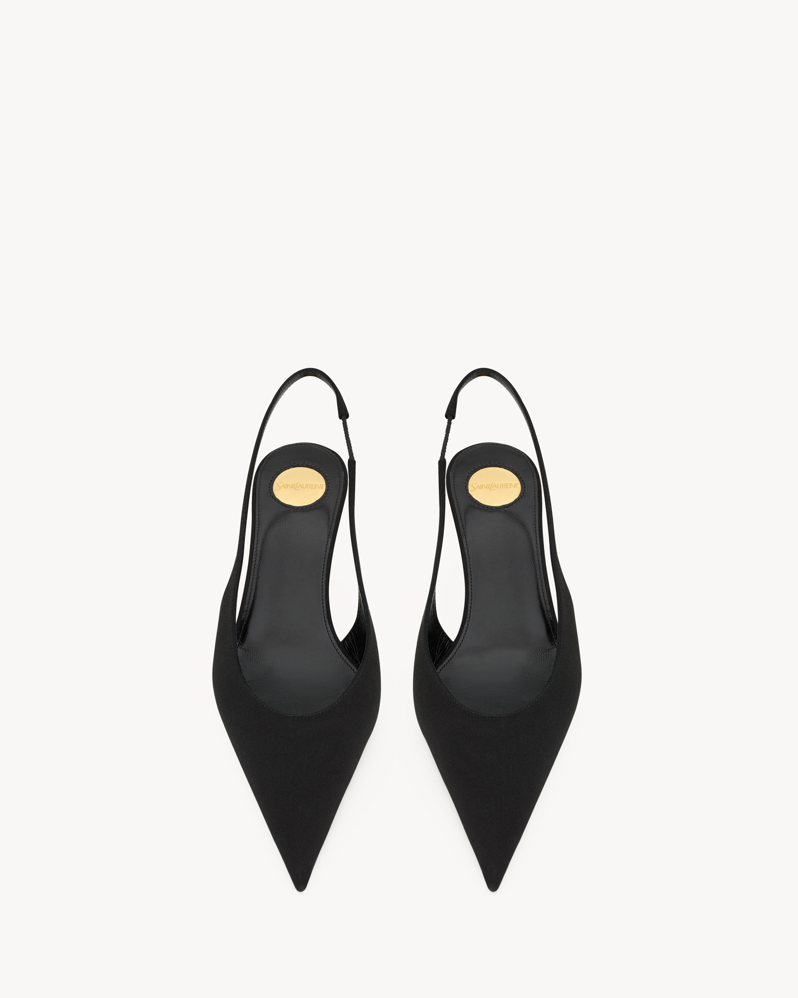 FANNY Slingback-Pumps aus Satin-Crêpe