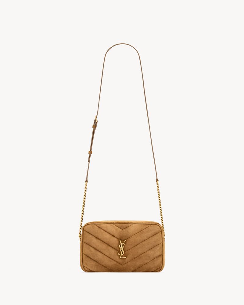LOULOU camera bag in MATELASSÉ suede