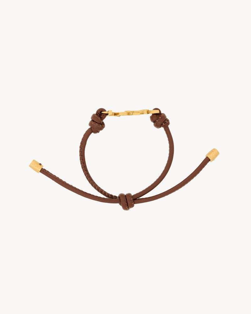 CASSANDRE cord bracelet in leather