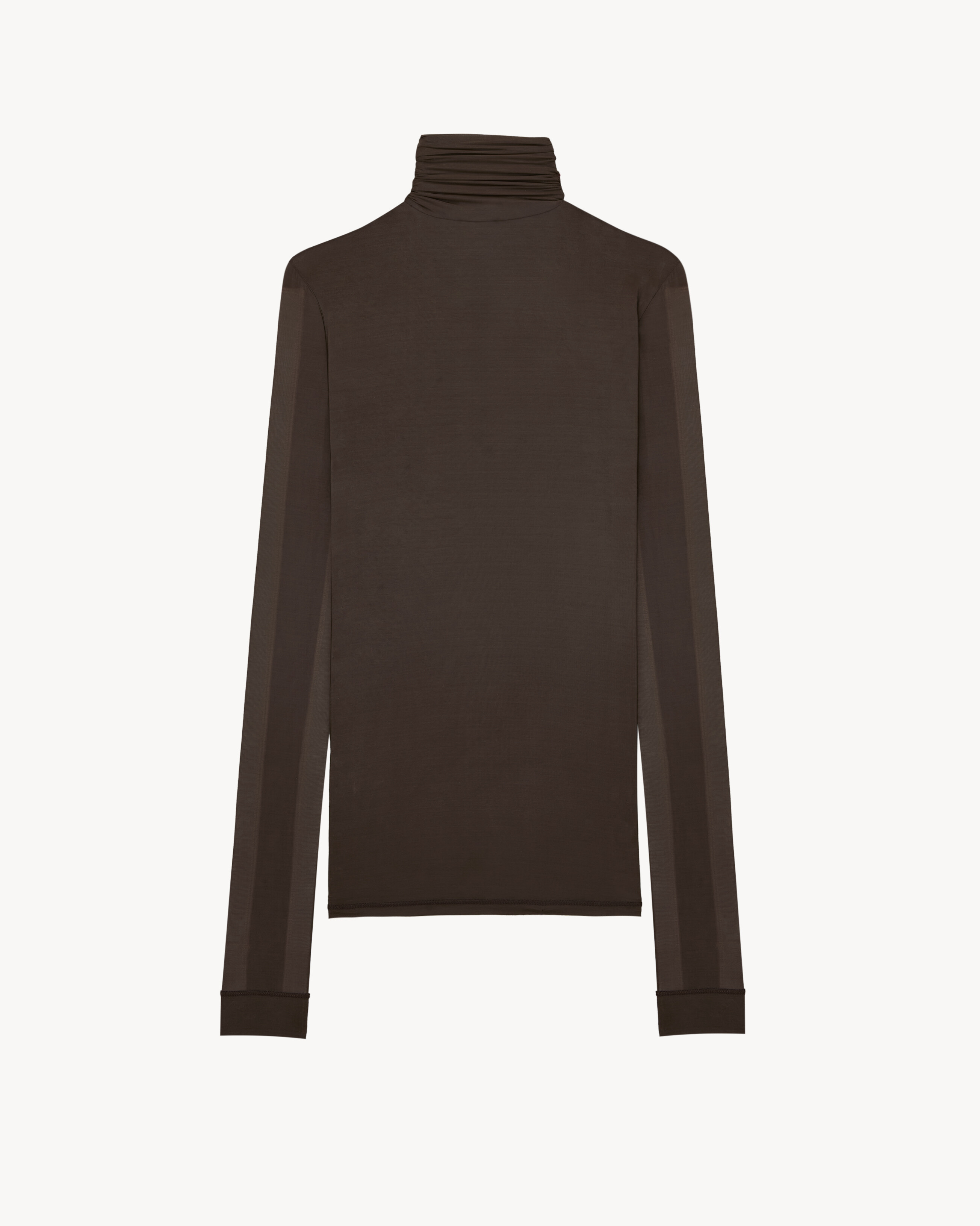 turtleneck top in stretch jersey