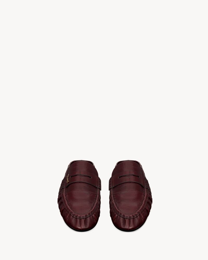 LE LOAFER mules en cuir d’anguille