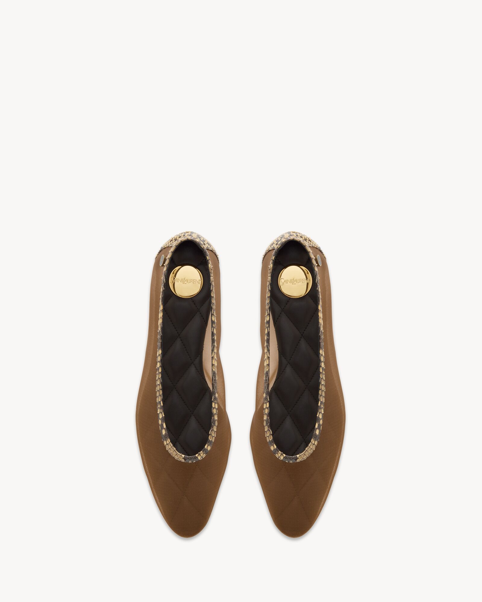 SAO ballerinas in mesh and python — A001LMLAAO97084