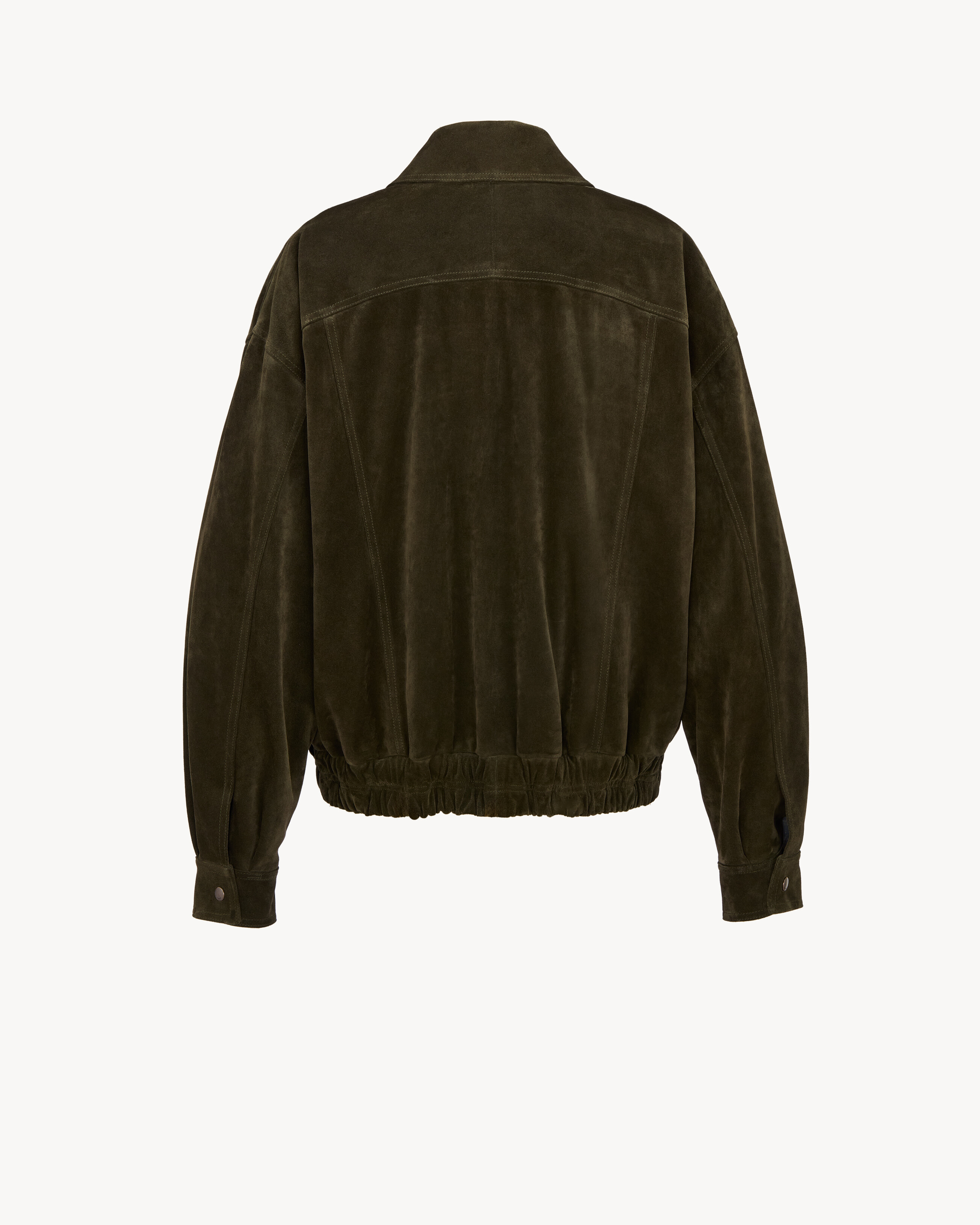 bomber jacket in vintage split leather