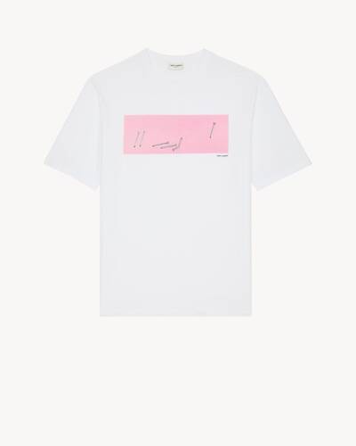 JASON MASON T-SHIRT in White | Saint Laurent | YSL SK | ID