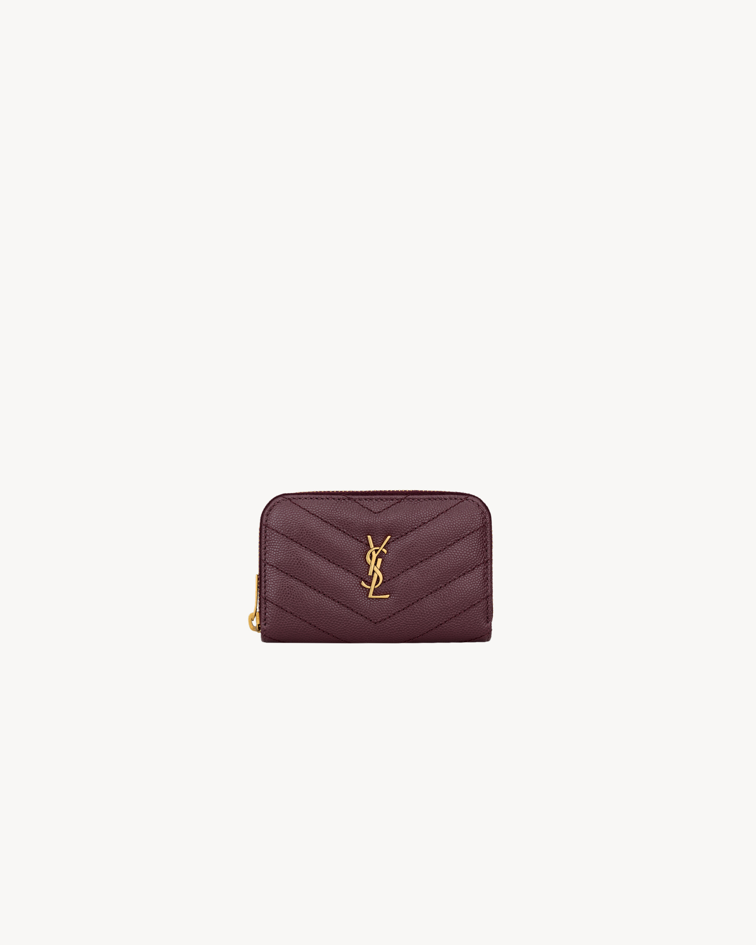 Monedero Cassandre de piel grain de poudre