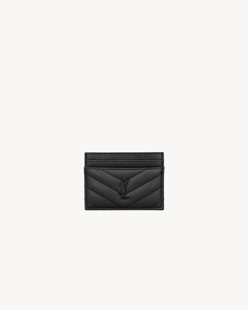 CASSANDRE MATELASSÉ card case in grain de poudre leather