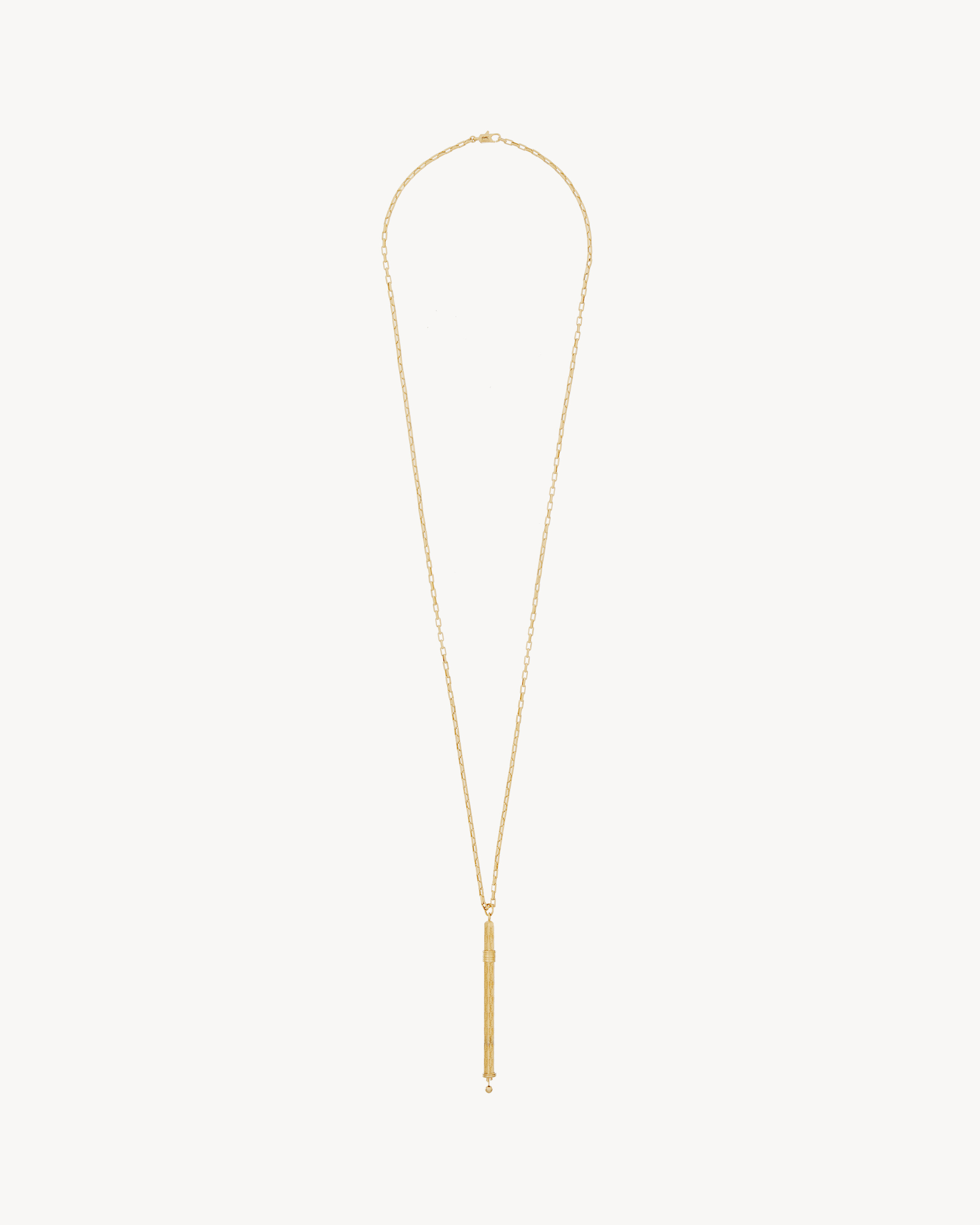 CASSANDRE cocktail stirrer necklace in metal